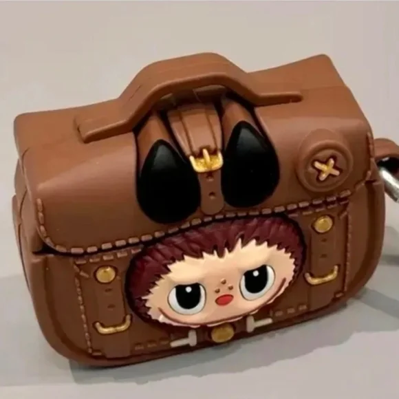 NWT! Labubu Brown Lighweight Silicone Case For Airpods 4 NEW - Picture 2 of 6